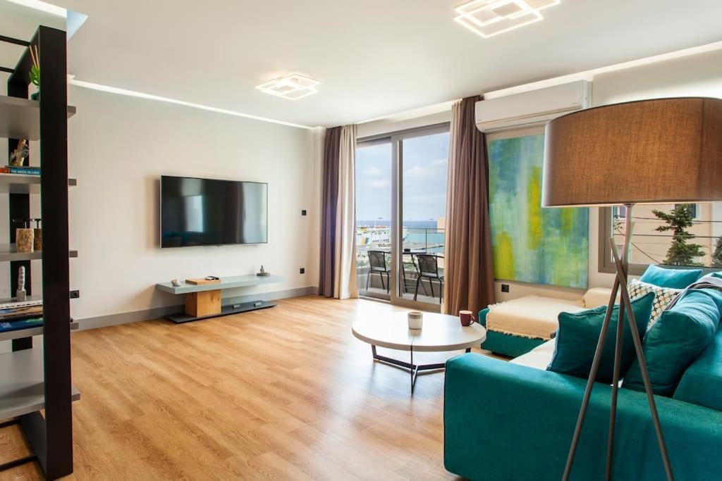 Minimal Loft Art With Sea View Over Heraklion Harbour Екстериор снимка